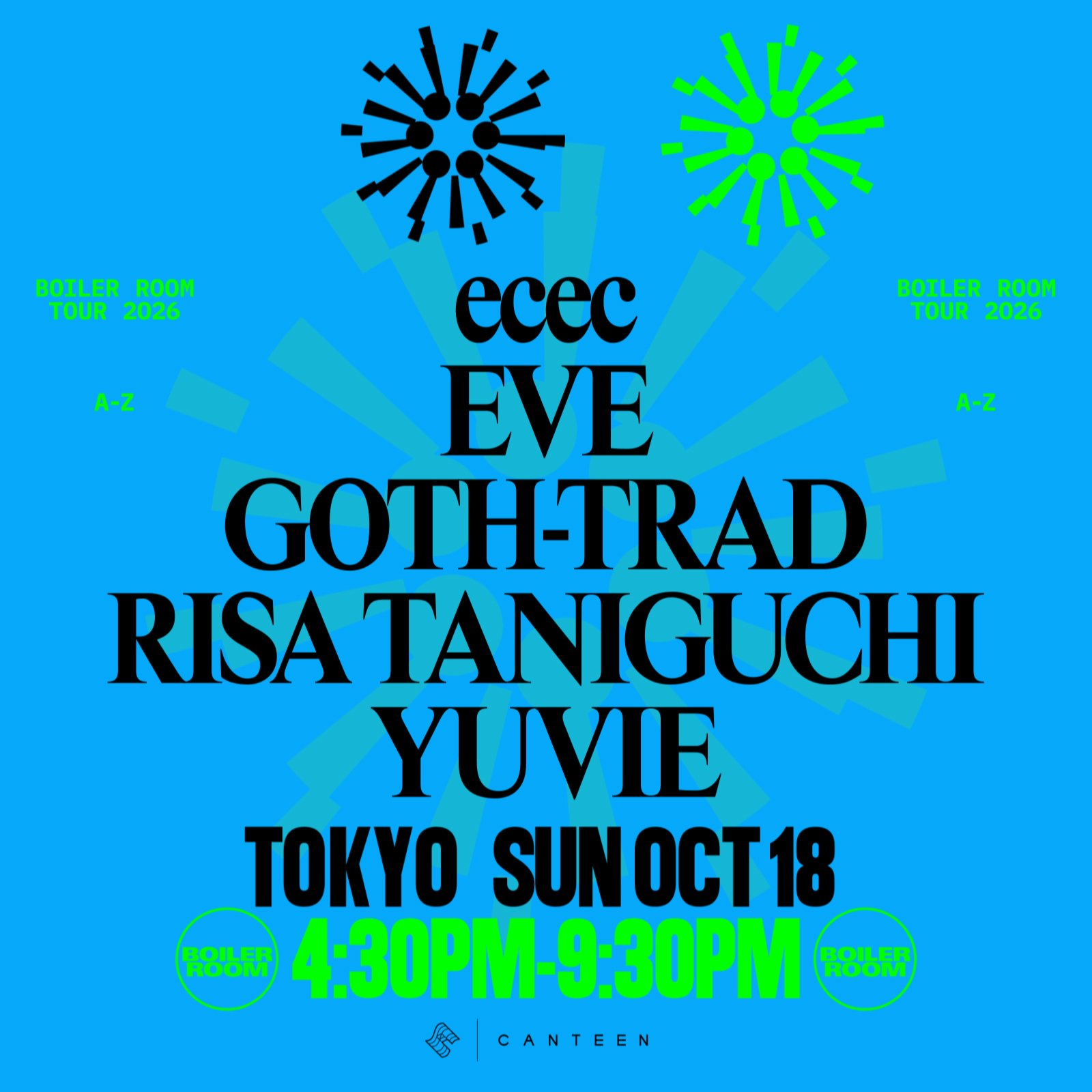 Flyer for event Tokyo | Sunday.